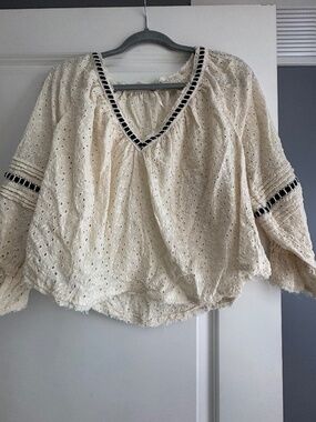 Free People Darcy Eyelet Blouse